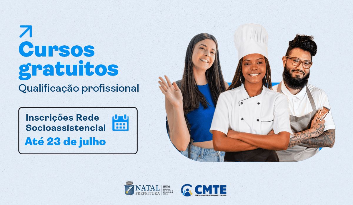Semtas abre inscrições para 400 vagas em cursos gratuitos de qualificação profissional